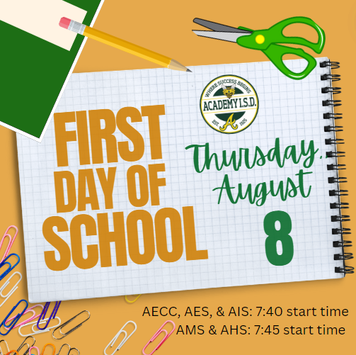  First Day of School 2024-2025
